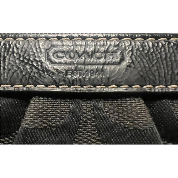Y2K Vintage Coach Signature Wristlet in Black - Picture 2 of 5